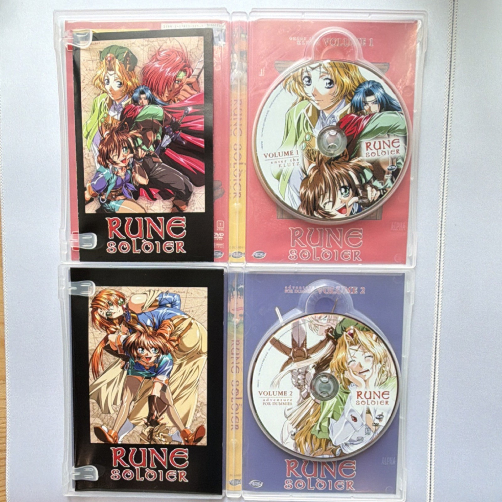 Rune Soldier DVD Vol. 1, 2, 3, 4, 5 & 6 Anime – ADV Films – Good w/Inserts