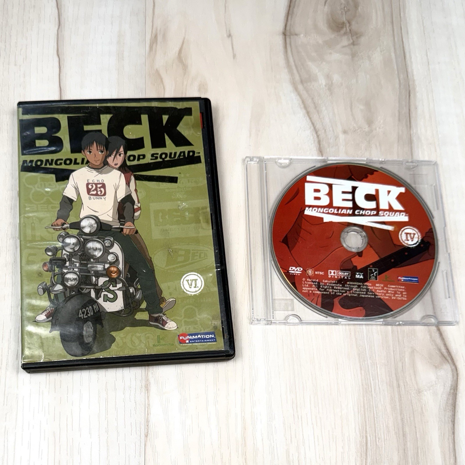 BECK MONGOLIAN CHOP SQUAD Vols. IV & VI DVD Japanese or English Anime 4 & 6 READ