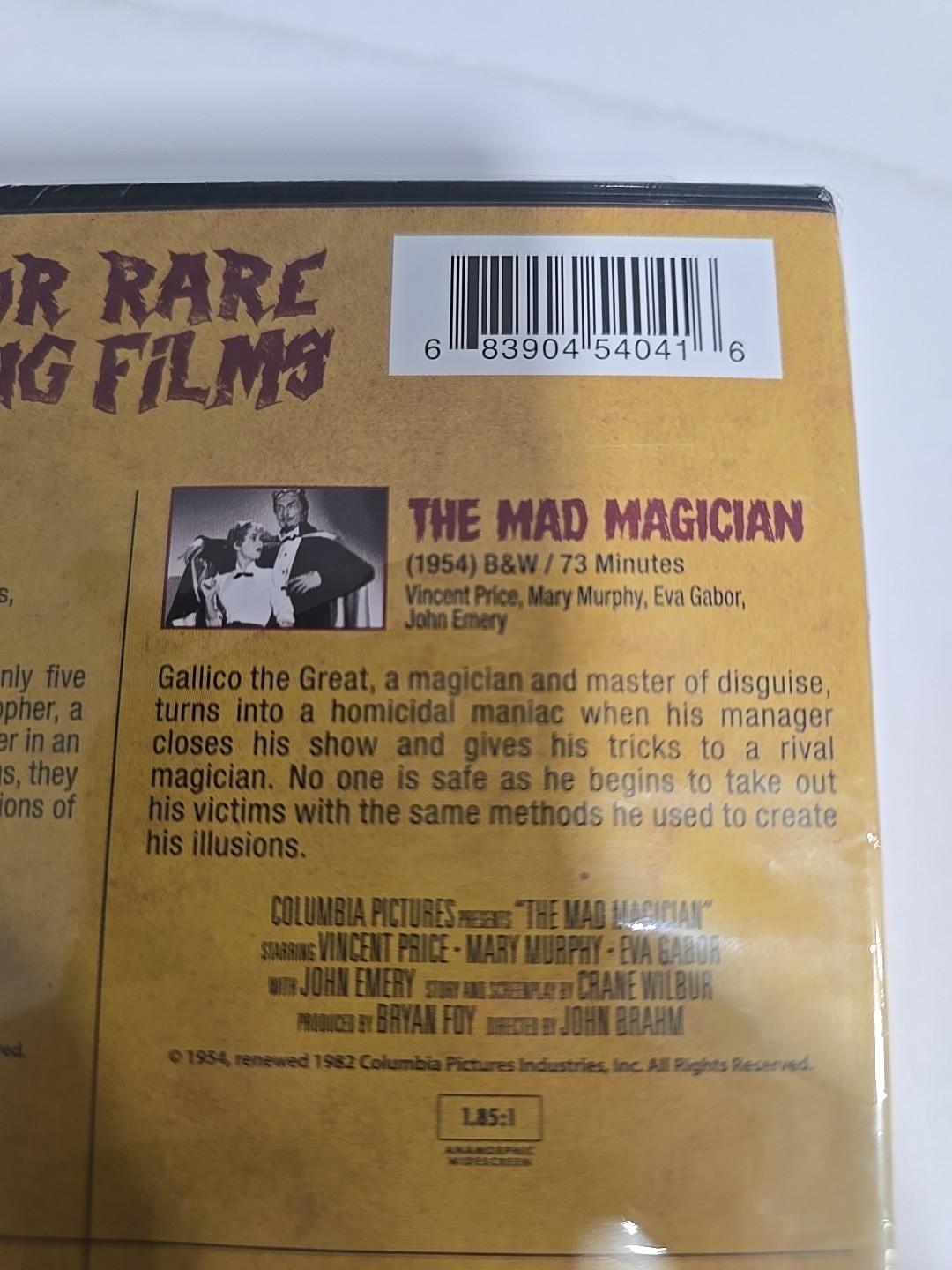 Classic Horror: Five, the Mad Magician, Man Who Turned to Stone (DVD) RARE NEW