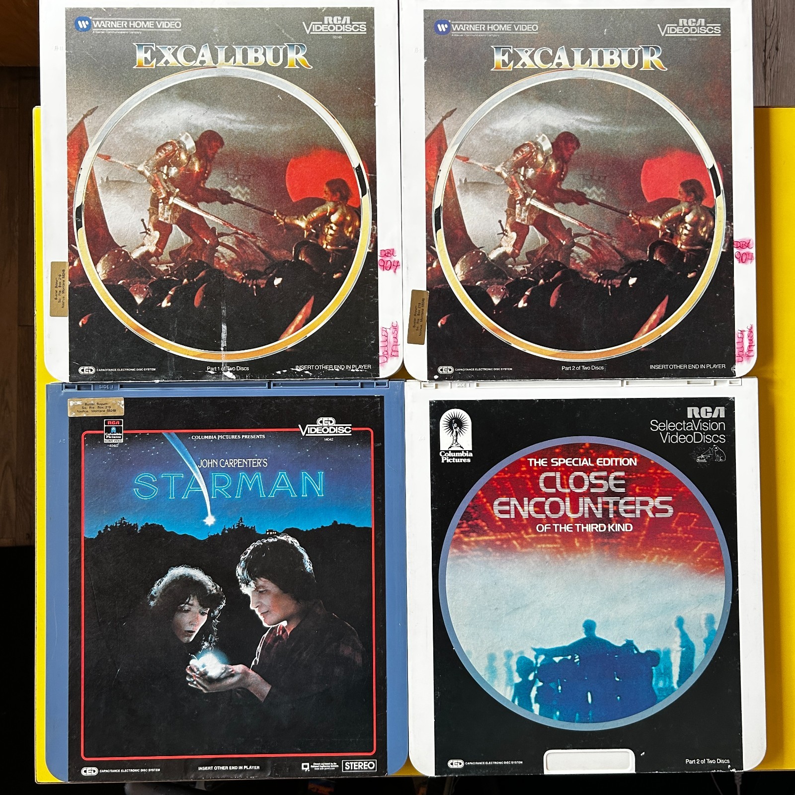Lot of 19x CED Videodiscs~Vintage Movies Laser Discs~CLASSIC TITLES! Kubrick