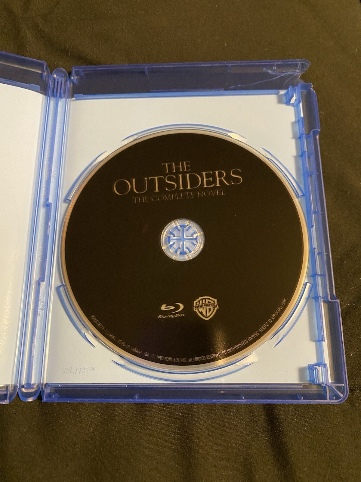 The Outsiders Complete Novel Edition Blu-ray Matt Dillon, Tom Cruise