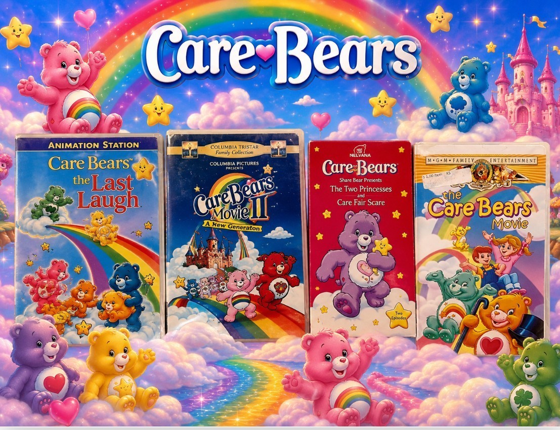 The Care Bears Movie Lot of 4 Vhs magical adventures Care Bear Adventures