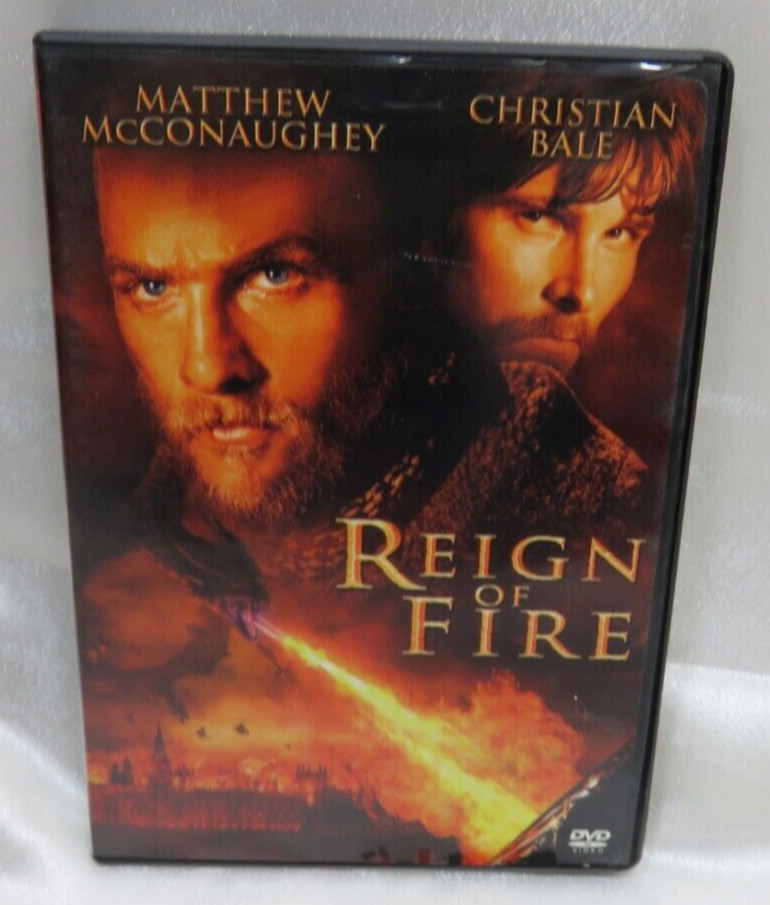 REIGN of FIRE – DVD with Case – Matthew McConaughey – Christian Bale – 2002