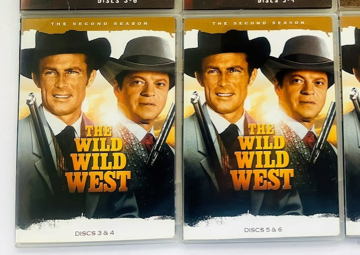 6 Western DVD Series Movies Disc The Wild Wild West RawhIde EXACT ITEMS SHOWN