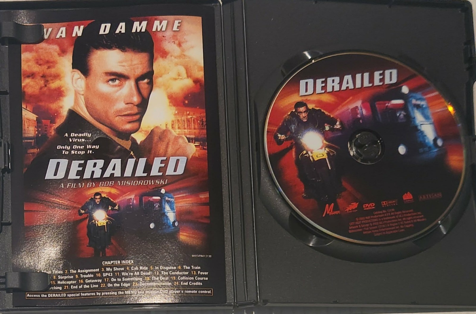 Derailed (DVD, 2002) Jean-Claude Van Damme, Bob Misiorowski Action Thriller