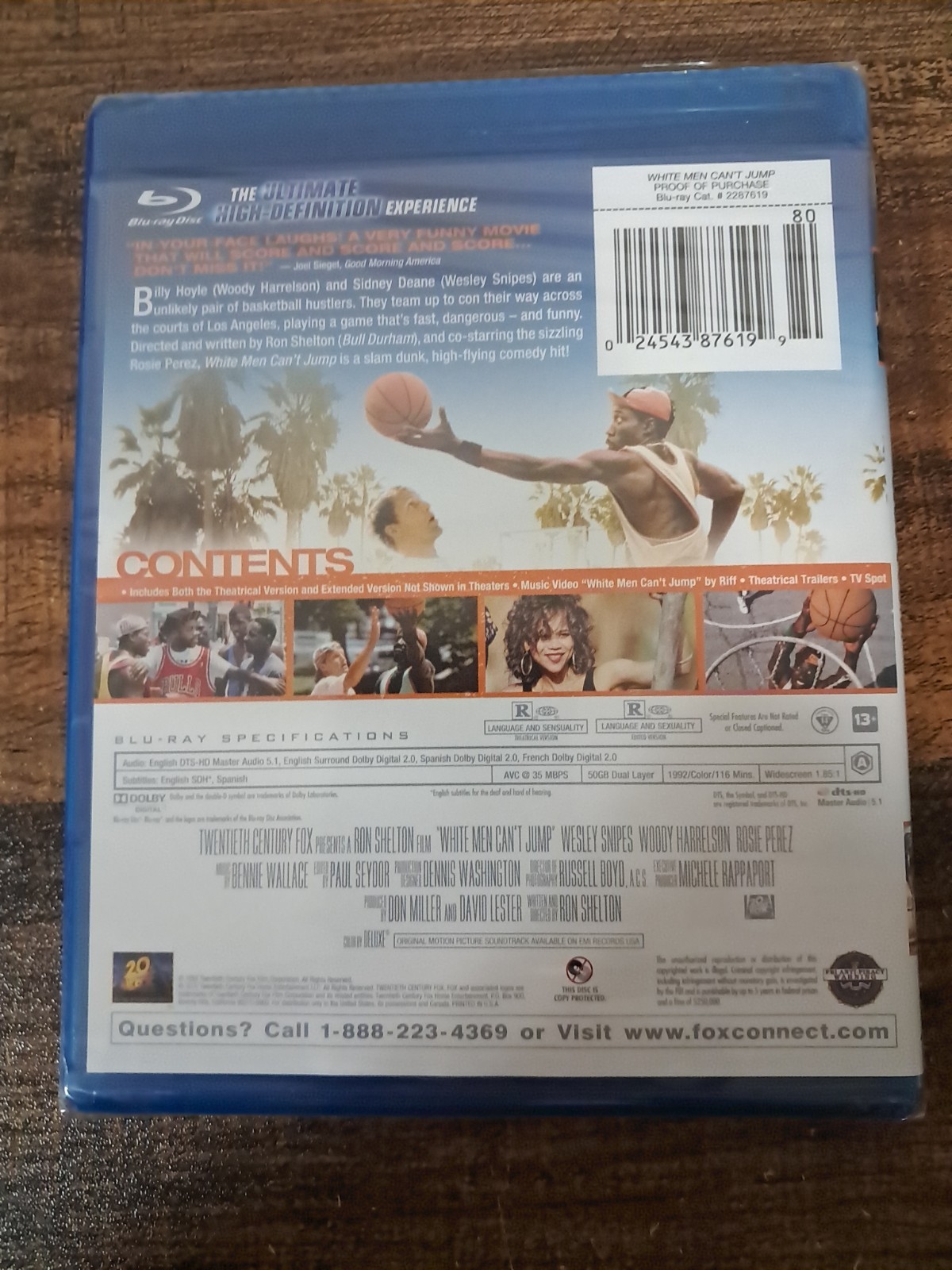 White Men Can’t Jump Blu-ray New Wesley Snipes Woody Harrelson