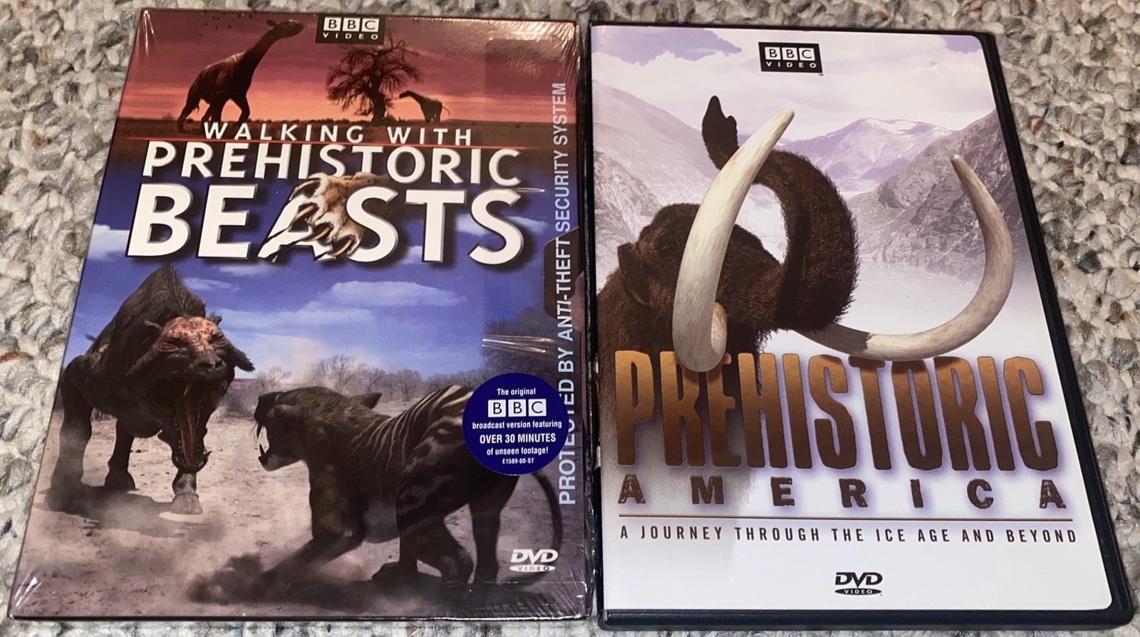 BBC Lot Walking With Prehistoric Beasts SEALED And Prehistoric American DVD