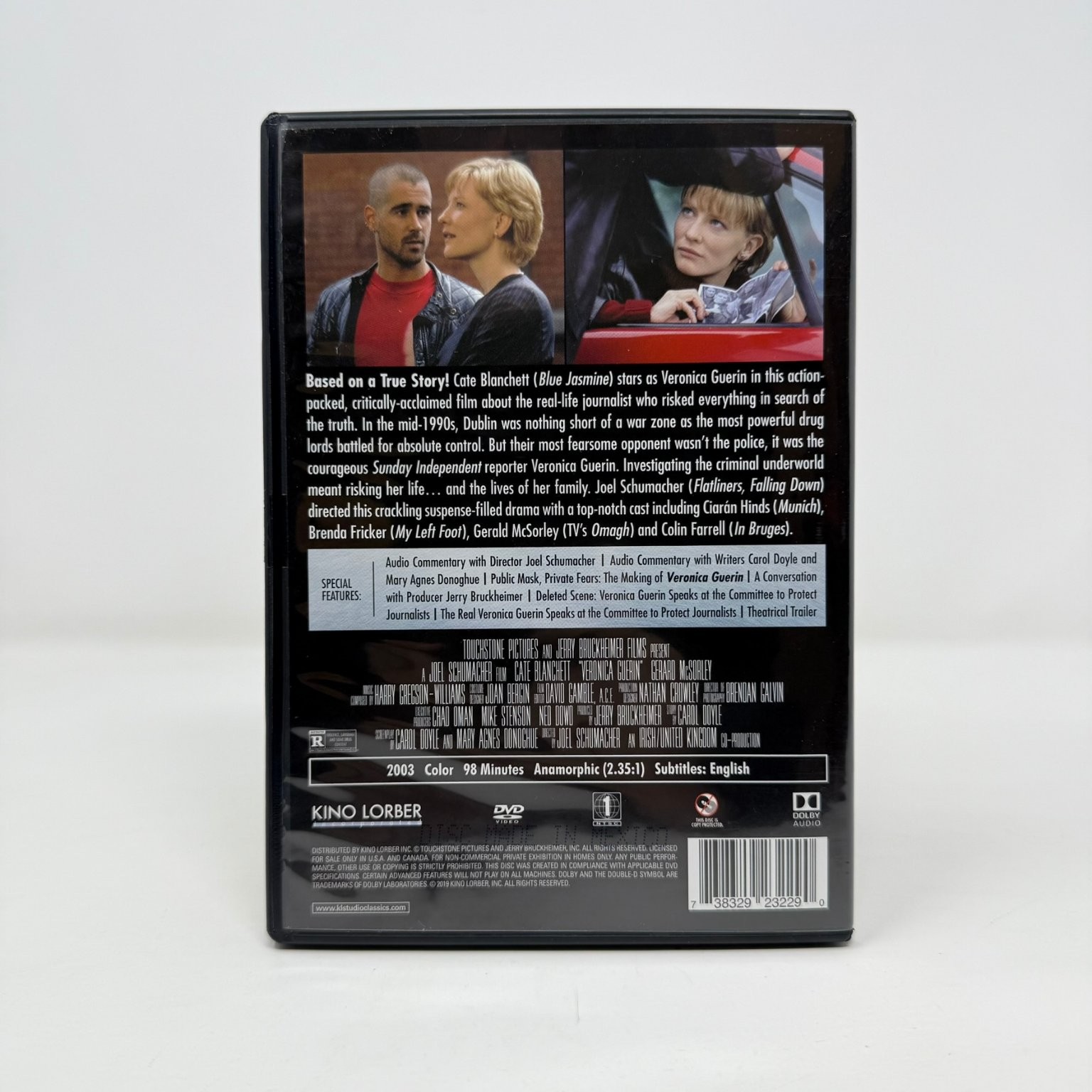 Veronica Guerin (2003) (DVD, 2019, Kino Lorber) Cate Blanchett – Joel Schumacher
