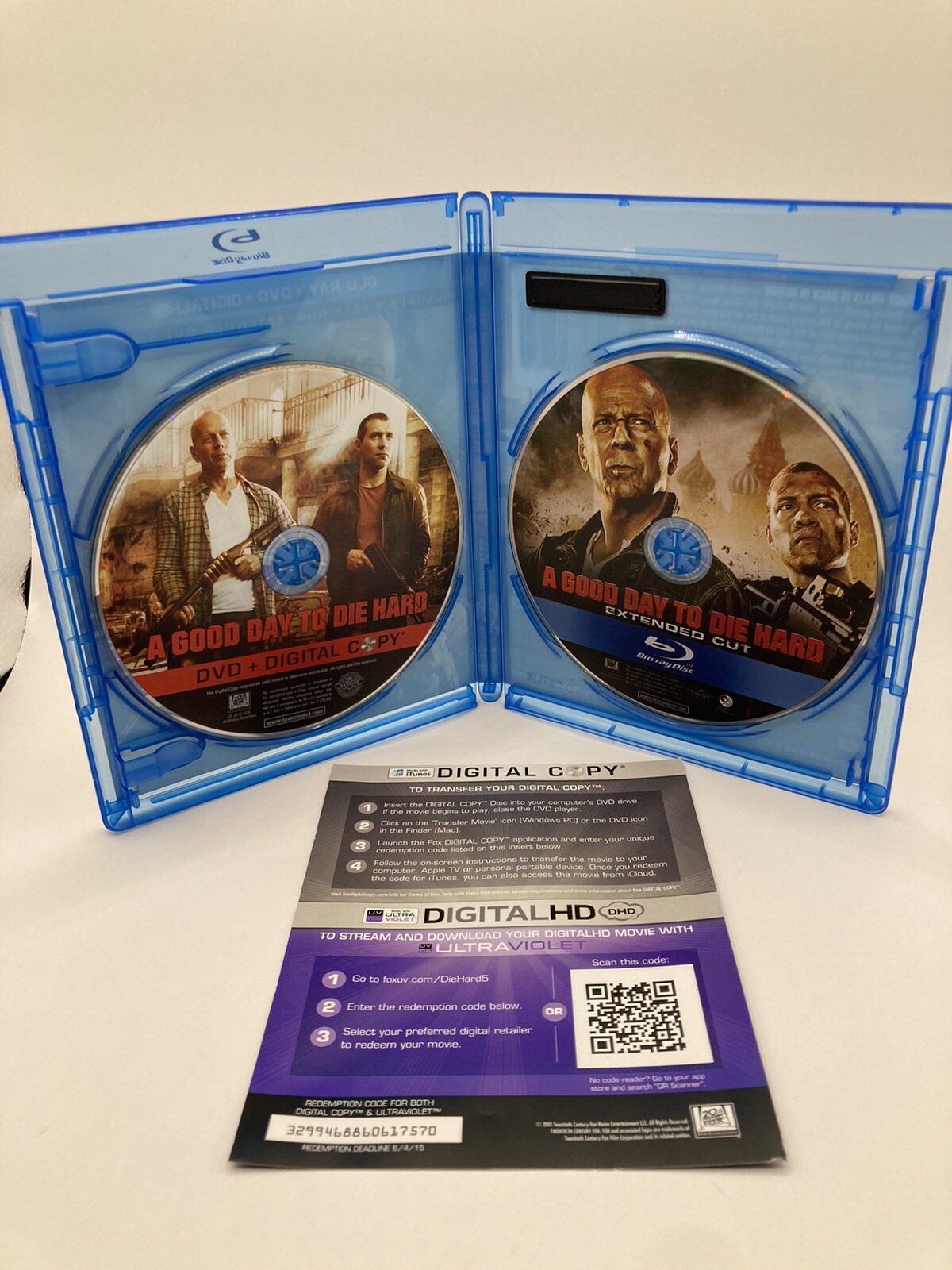 A Good Day to Die Hard Blu-ray 2013 Bruce Willis Jai Courtney 98 Minutes