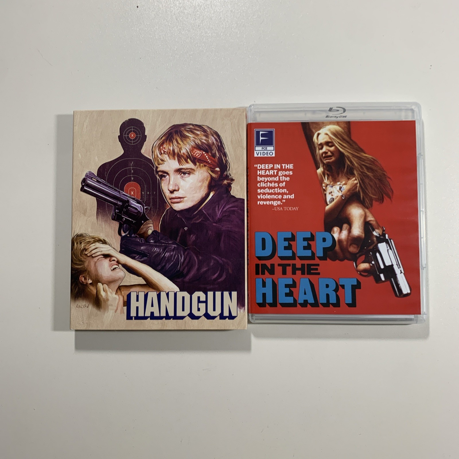 Deep In The Heart/Handgun (1983) Fun City Limited Blu-ray w OOP Slipcover