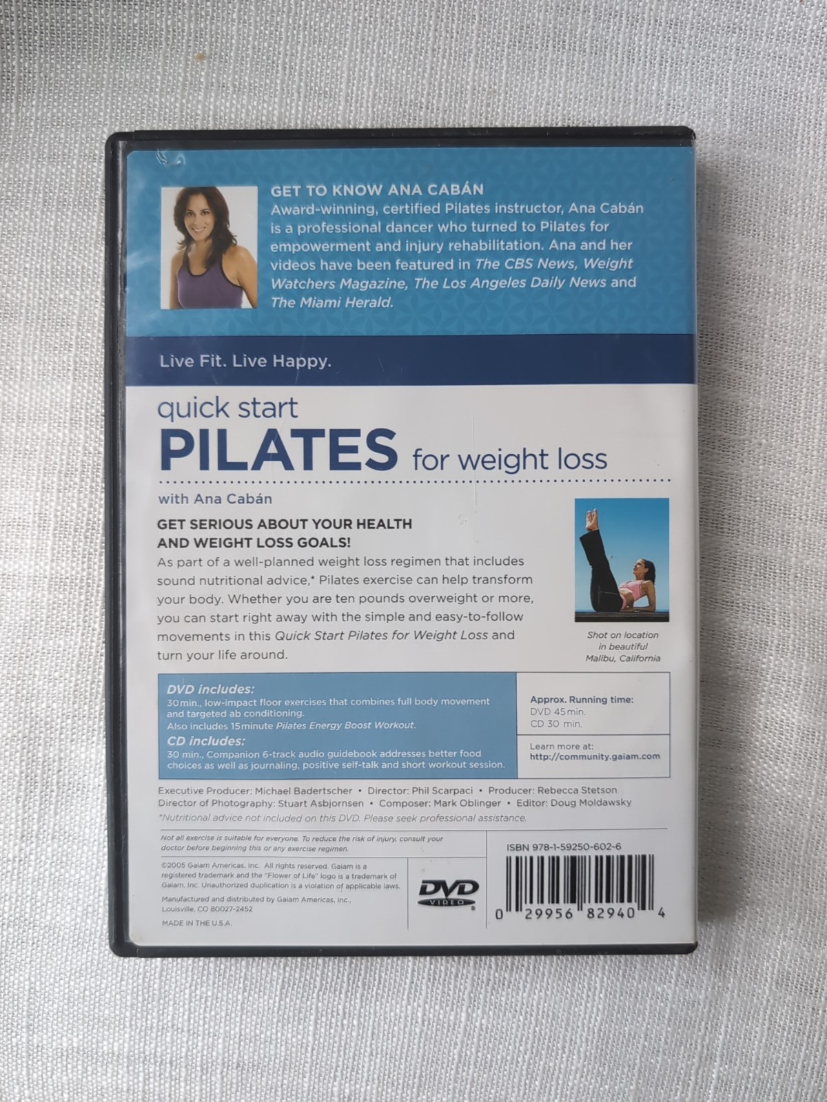 Quick Start Pilates for Weight Loss (DVD, 2005, 2-Disc Set, DVD+CD)