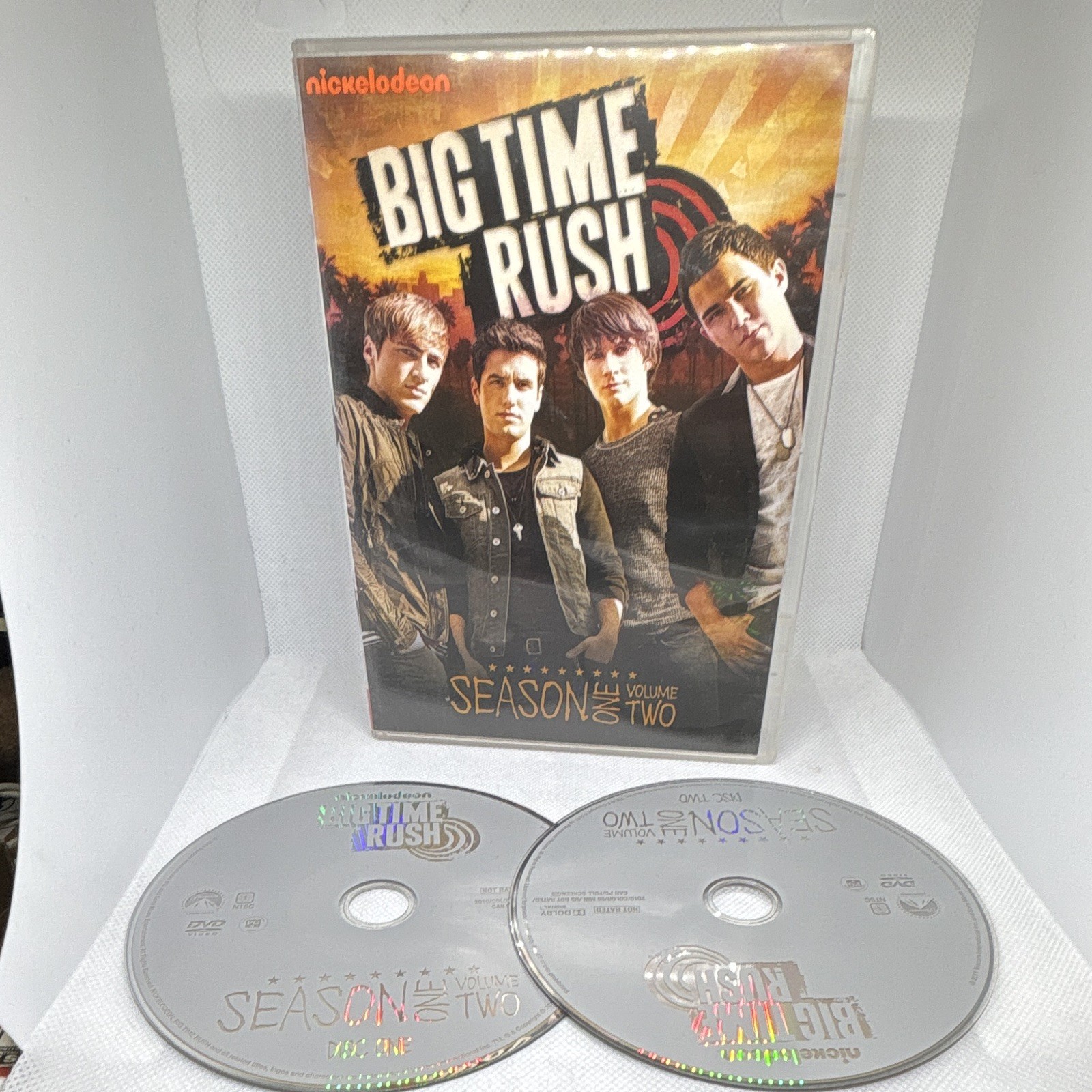Nickelodeon Big Time Rush Season 1 Vol 1 & 2 DVD Set Tall/DVD Case