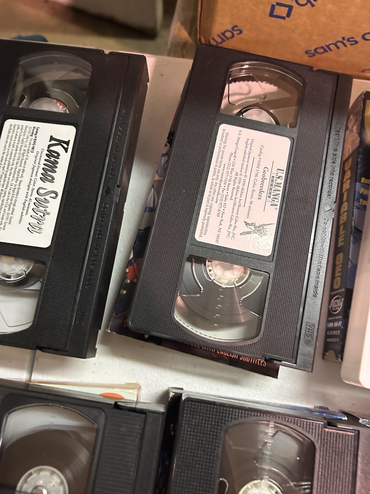 Lot of 14 Anime VHS Tapes Macross II Cinderella Rhapsody Variable Geo Gundam Etc