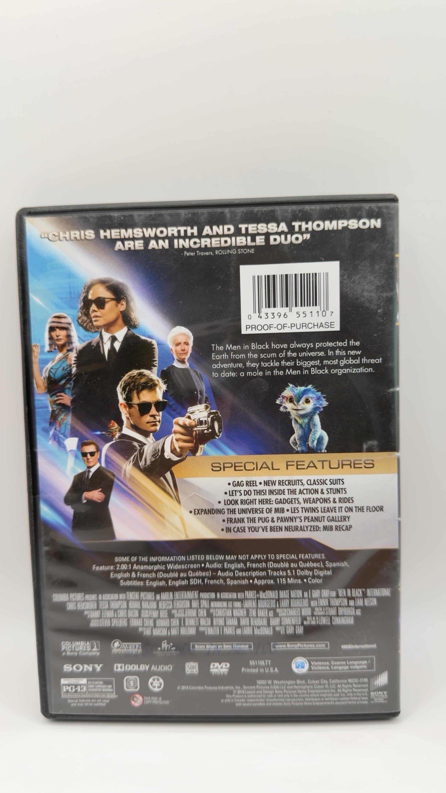 Men In Black: International DVDs