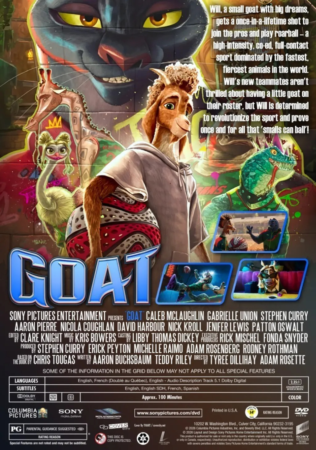 DVD Goat | Sports Animation Movie (2026) | All Region | English Audio & Subtitle
