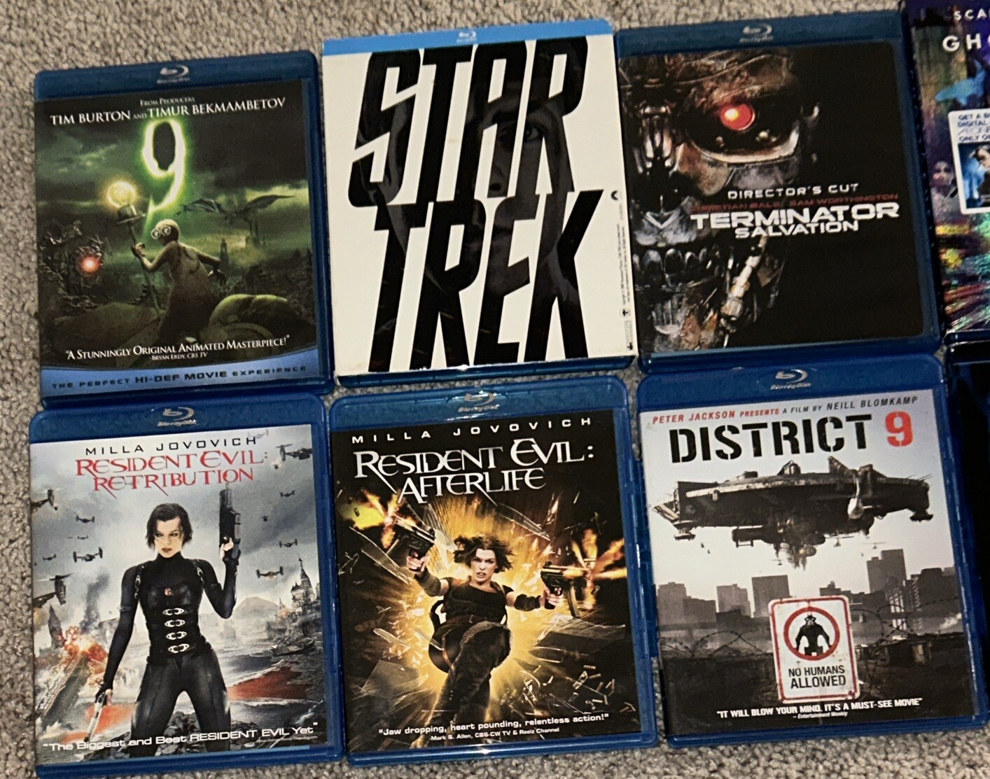 Blu-ray Movie Lot Of 10 – Sci Fi Fantasy Action Horror Animation Great Shape