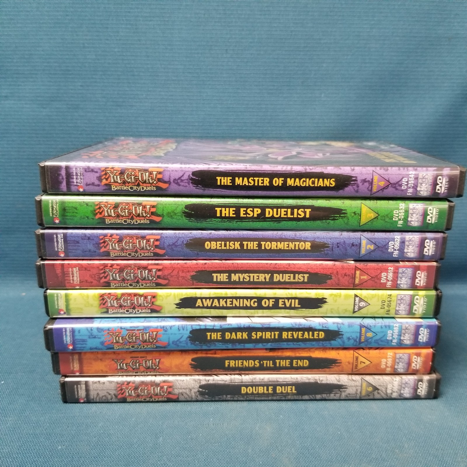 Yu-Gi-Oh Shonen Jump Battle City Duels Vol 204 & 6-9 DVD Lot 8pc 1996