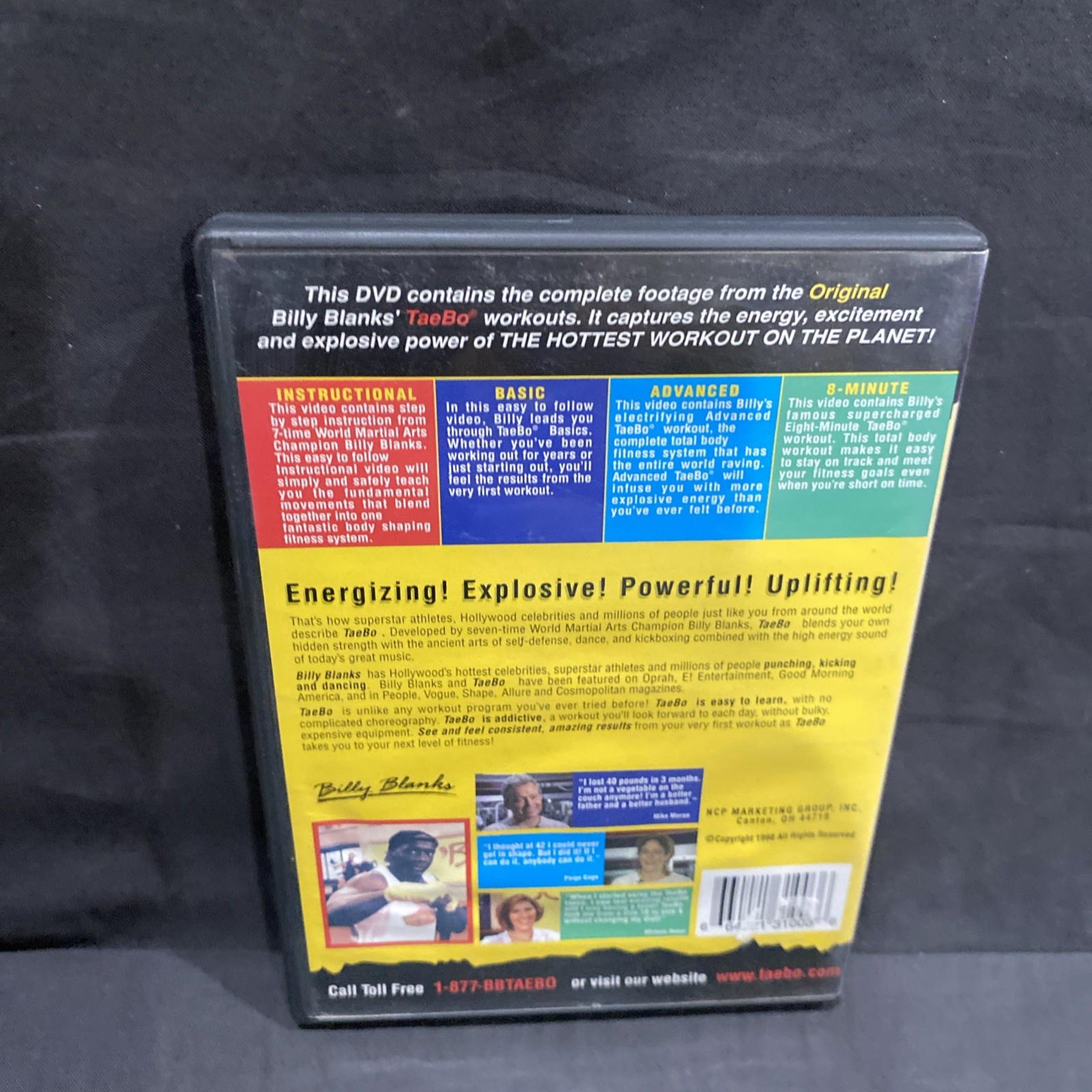 Billy Blanks – Original Tae-Bo DVD Instructional Basic Advanced 8-Minute Workout
