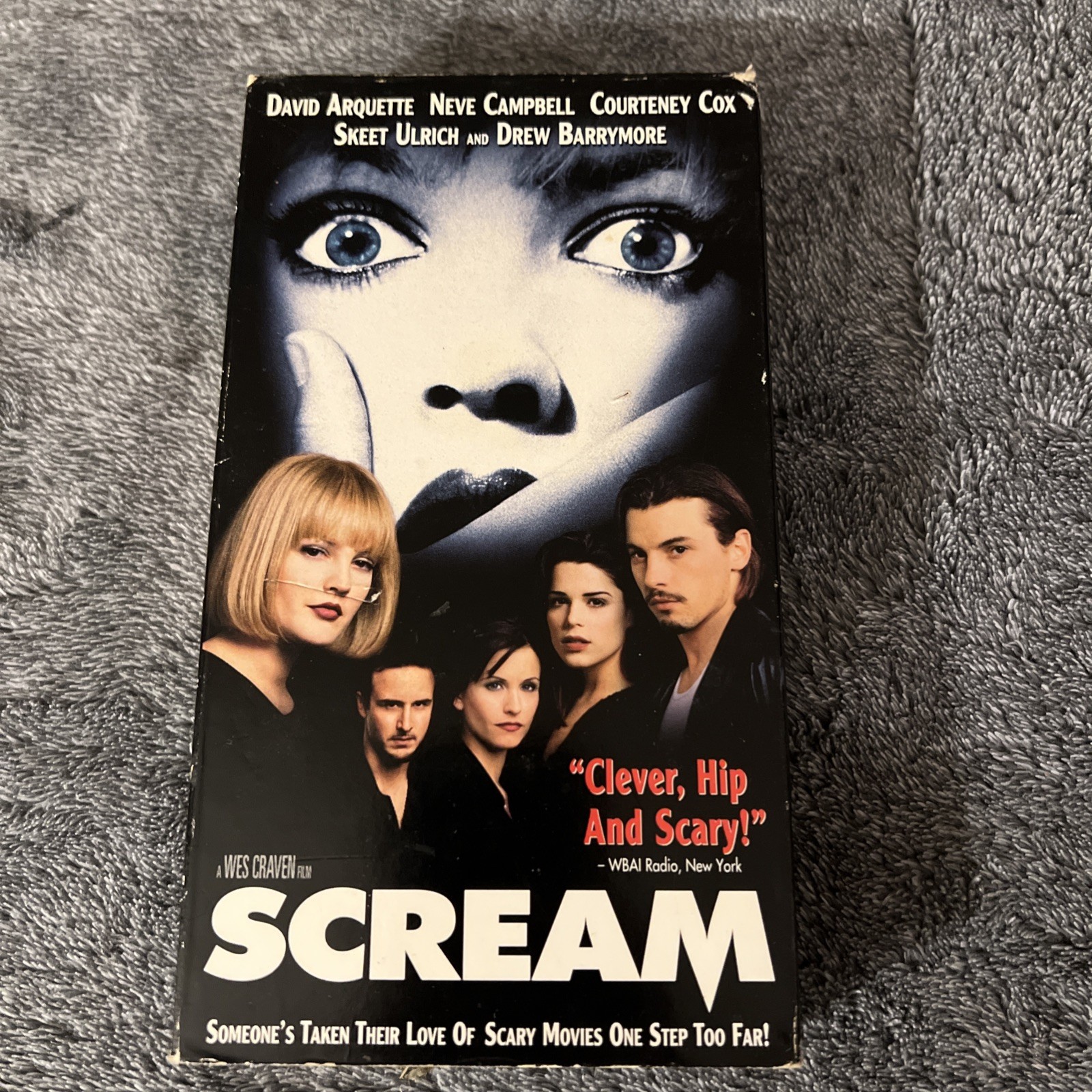 Scream VHS 1997 Wes Craven Drew Barrymore Neve Campbell Original Horror Tape