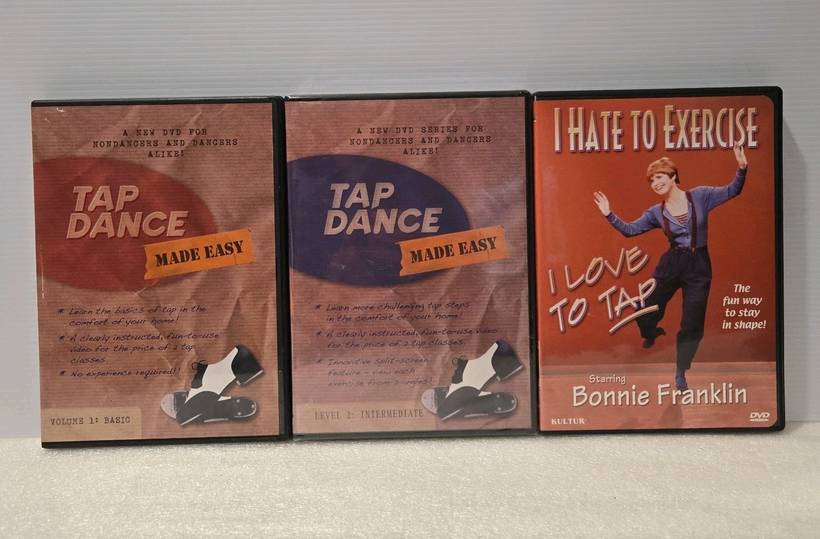 Tap Dance Instruction for Beginners & Intermediate DVD LOT of 3