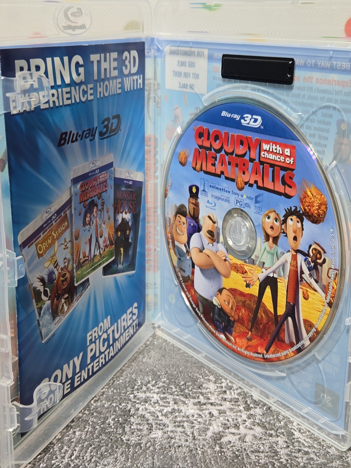 Cloudy with a Chance of Meatballs (Blu-ray 3D, 2009)