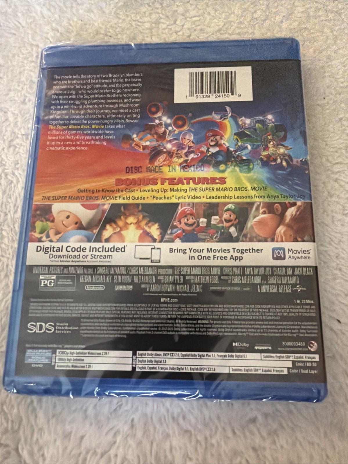 The Super Mario Bros. Movie – Power Up Edition Blu Ray + DVD + Digital NIP New