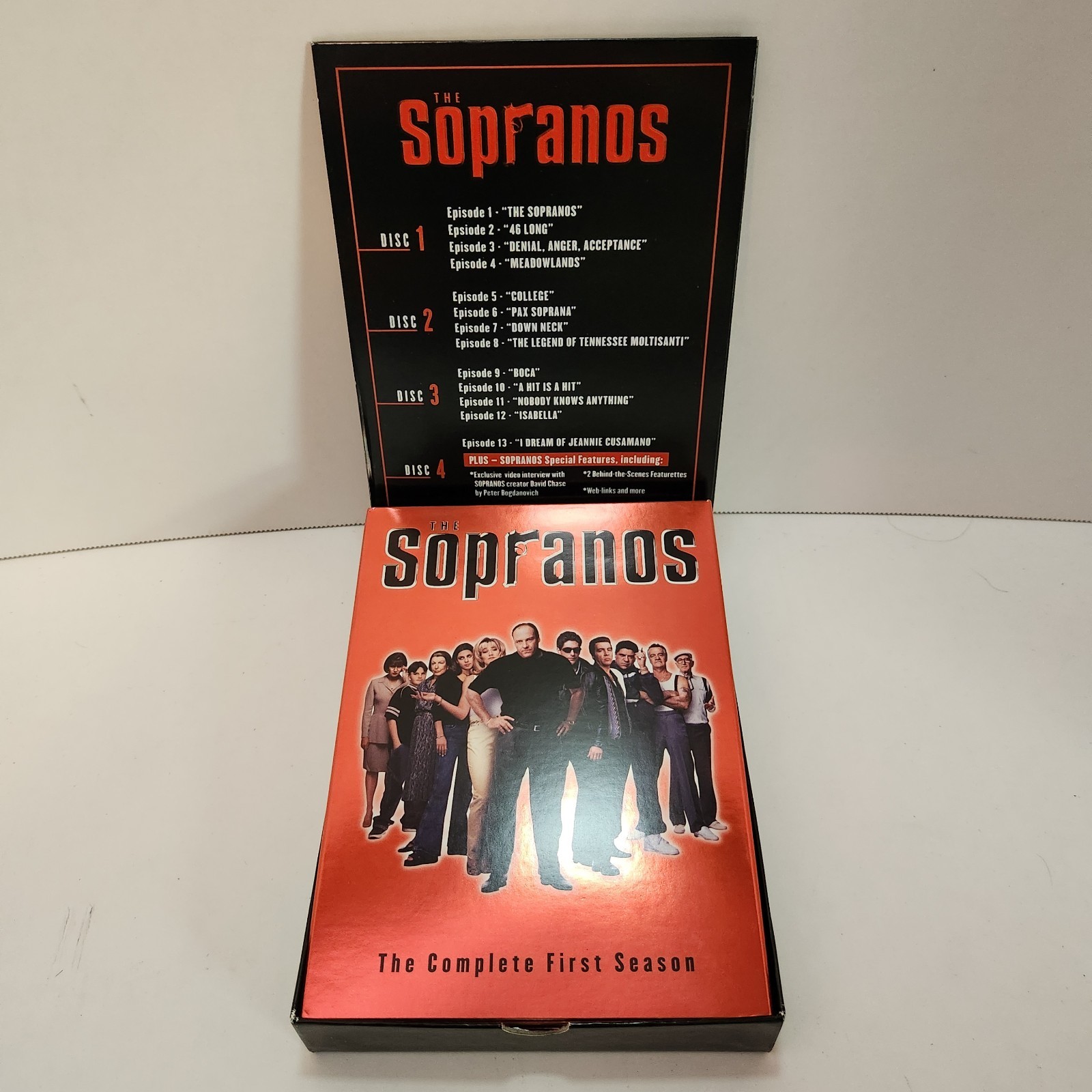 The Sopranos Complete First Season DVD Box Set HBO TV Series Tested 4 Disc