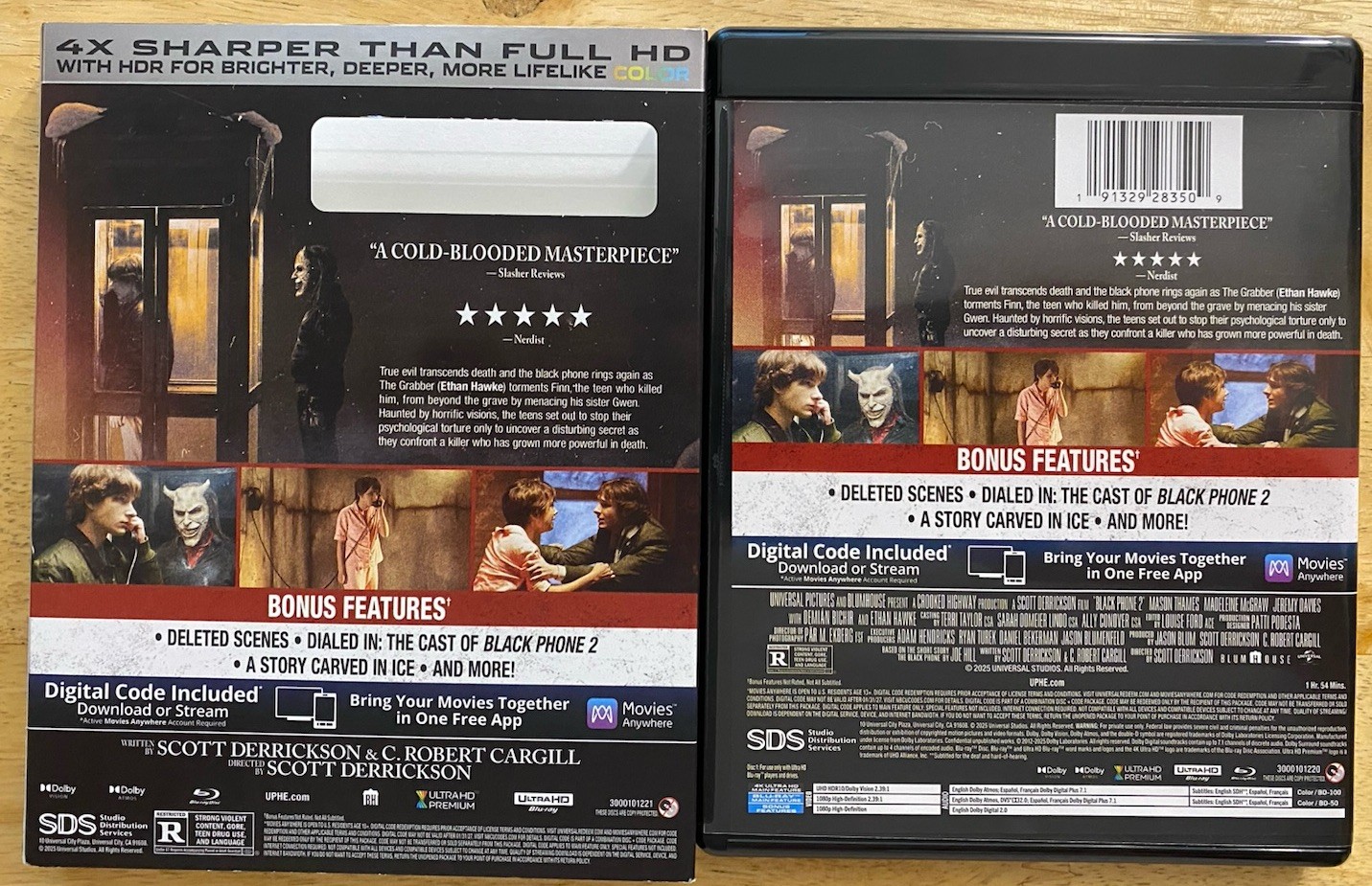 BLACK PHONE 2 4K ULTRA HD + BLU RAY COLLECTOR’S EDITION WITH SLIPCOVER SLEEVE