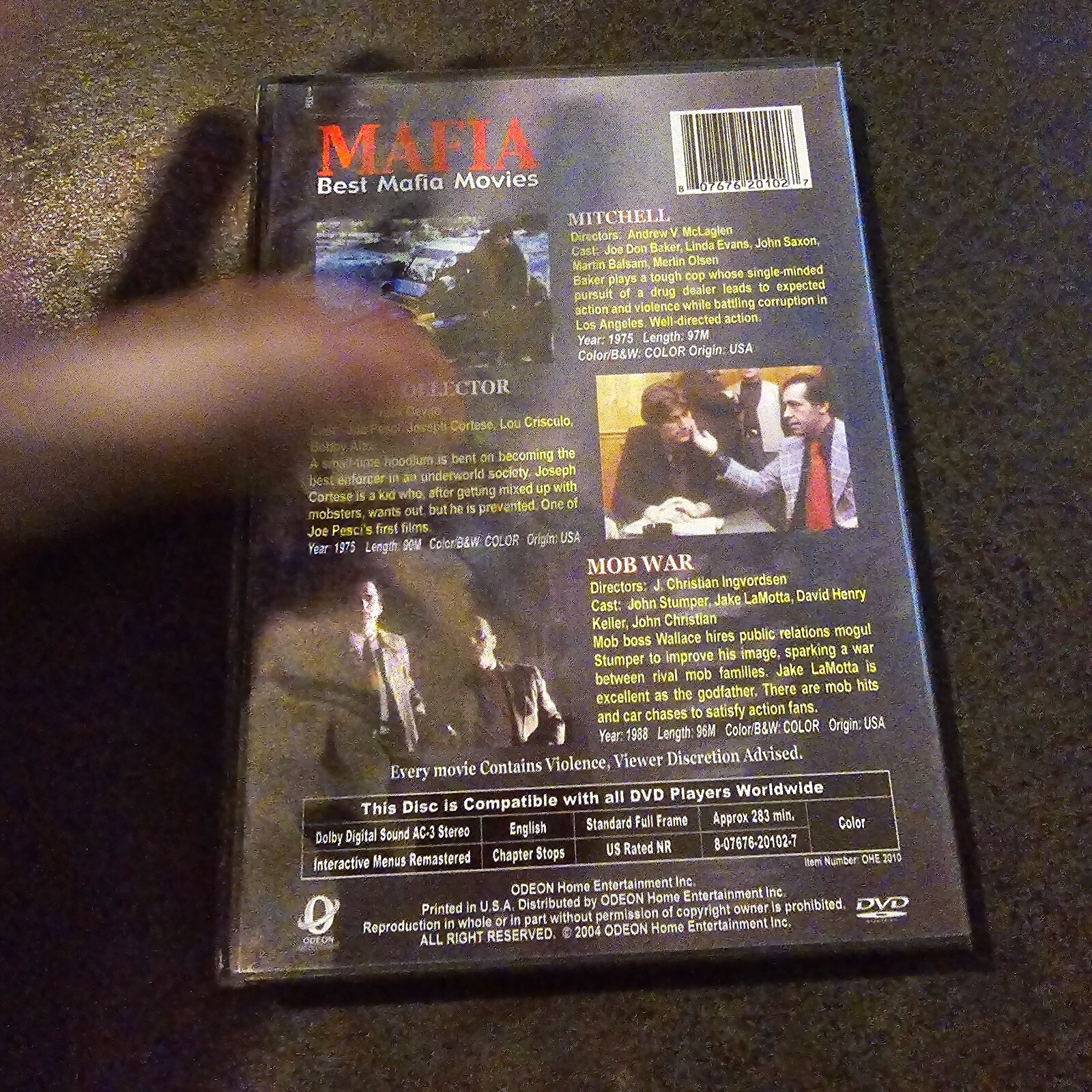 Mafia Best Movies Mitchell Death Collector Mob War DVD Joe Pesci Odeon Classic