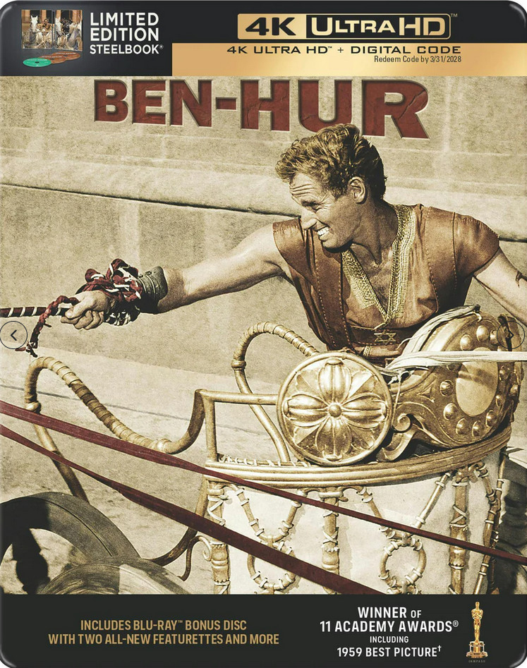 Ben-Hur 4K Limited Edition Steelbook (4K UHD + Digital) – New / Sealed