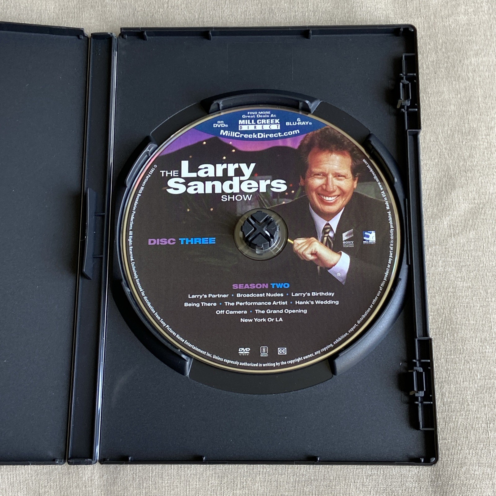 Larry Sanders Show: Seasons 1 & 2 (DVD 3-Disc) 90s Late Night Comedy Shandling +