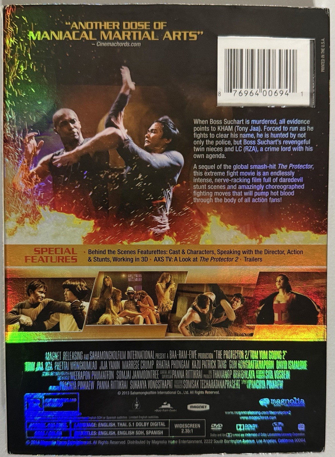The Protector 2 Drama Action Martial Arts Fighting DVD Movie Film | Tony Jaa RZA
