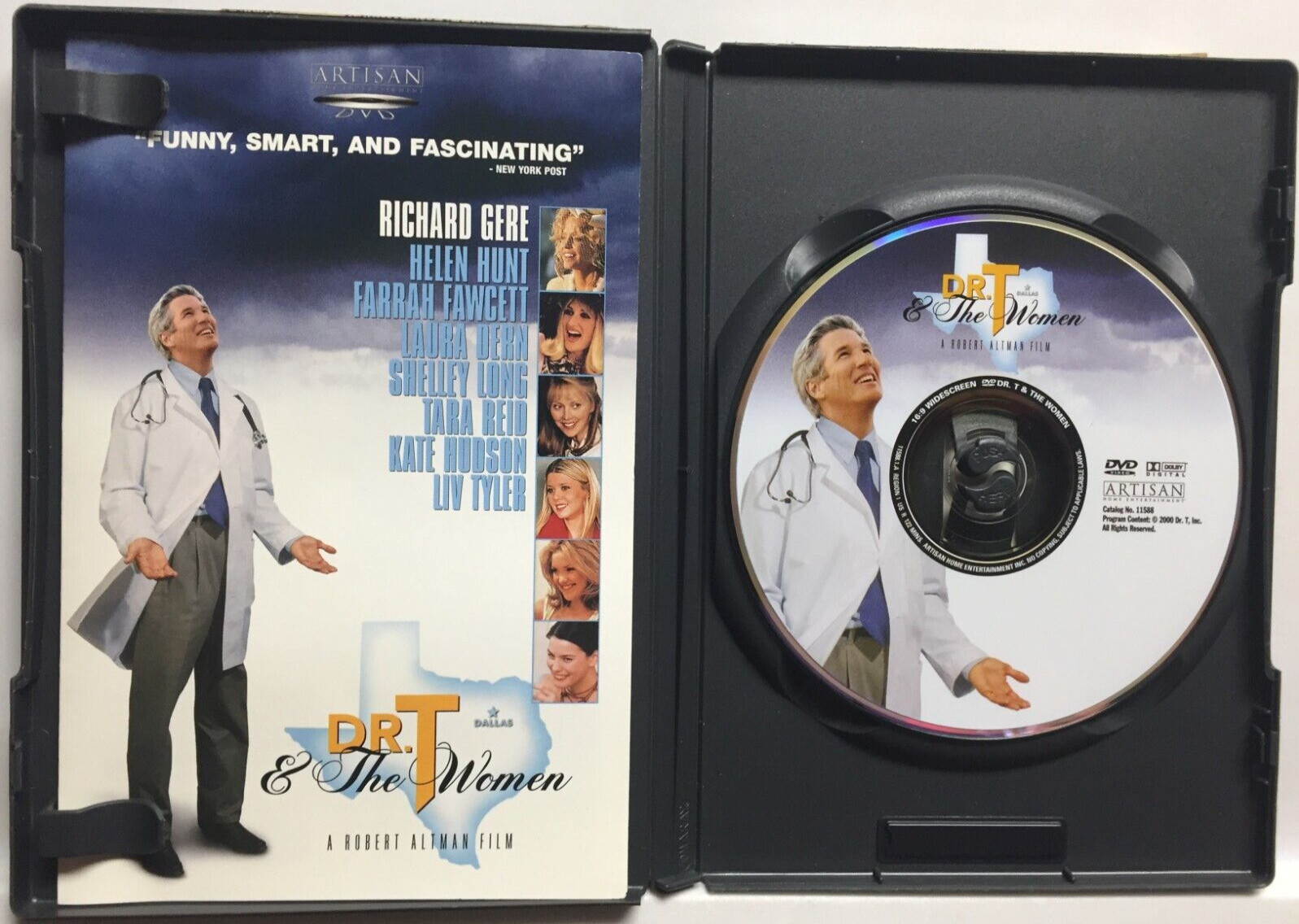 Dr. T & The Women [2000](DVD,2001,Widescreen) Richard Gere,Helen Hunt,Fantastic!