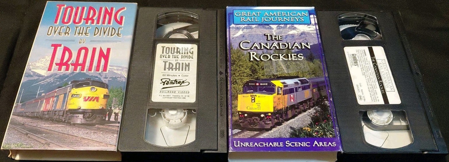 Train/Locomotive VHS Lot of 6: Pentrex, World’s Greatest, Steam, Foreign