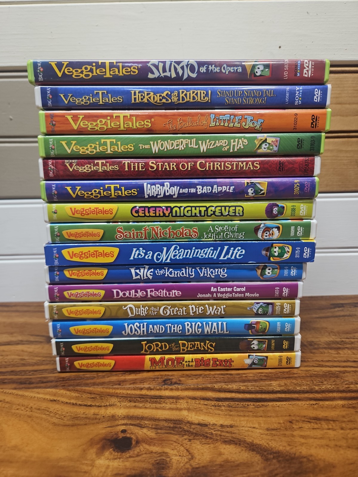 Lot (15) VeggieTales DVDs Assorted Titles No Duplicates Big Idea