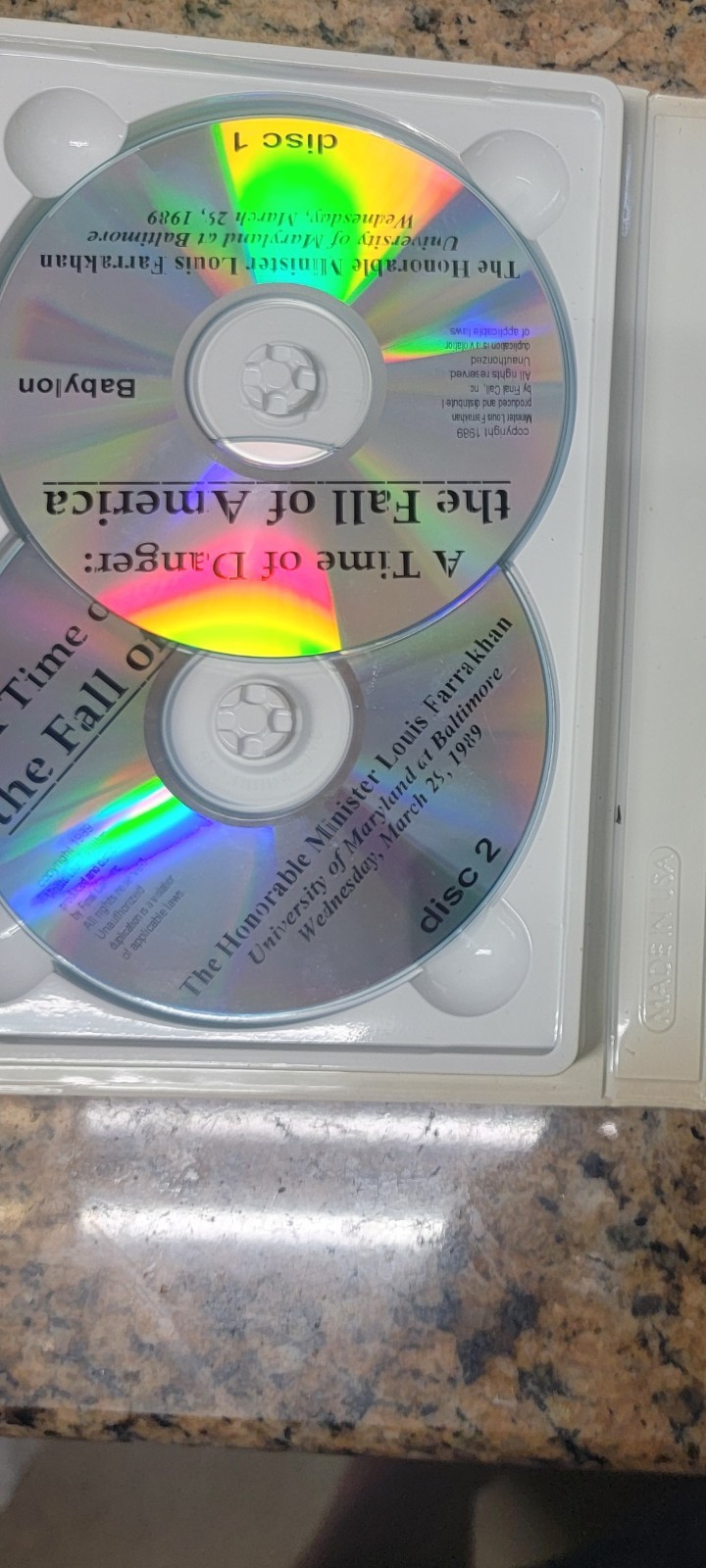 Louis Farrakhan DVD Set. American The Great Babylon