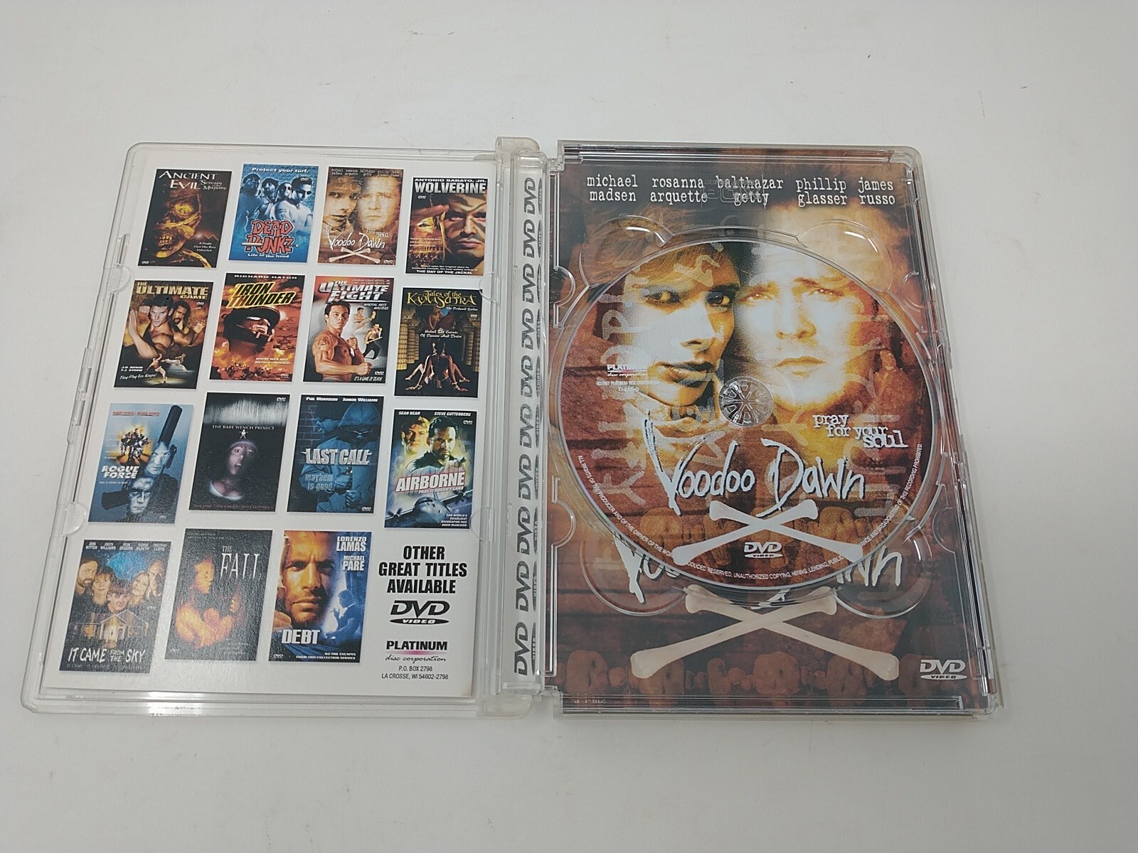 Voodoo Dawn (DVD, 2003) Jewel Case Obscure Cult Horror Exploration B-Movie OOP
