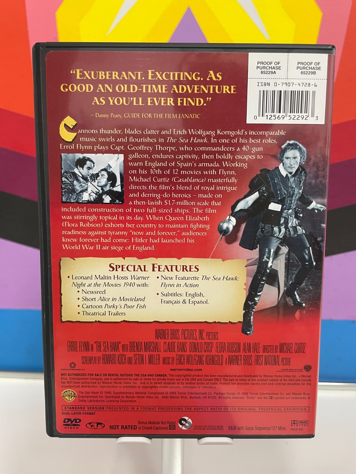 The Sea Hawk DVD 1940 Errol Flynn WB Archive
