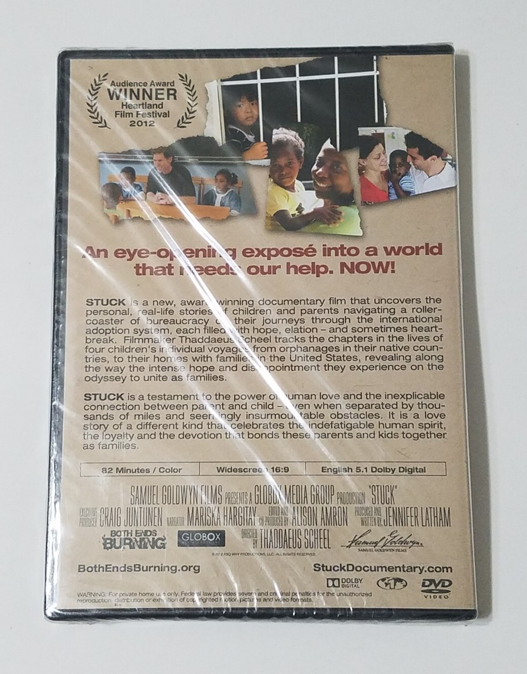 Stuck DVD REGION 1 (2012) Mariska Hargitay Adoption Documentary — NEW! SEALED!!