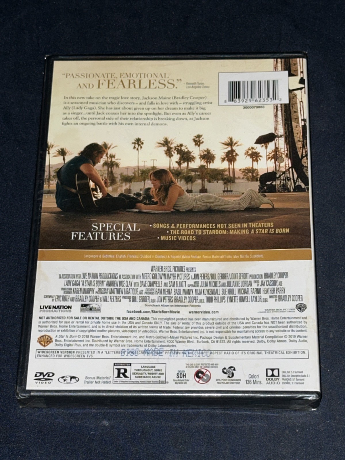 Star is Born (2018), DVD MOVIE NEW SEALED