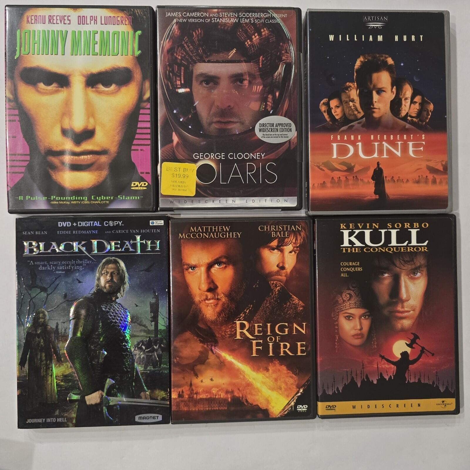 DVD Movies in 12 Cases Sci Fi Action Bundle 17 Discs Blade Runner. Gladiator .