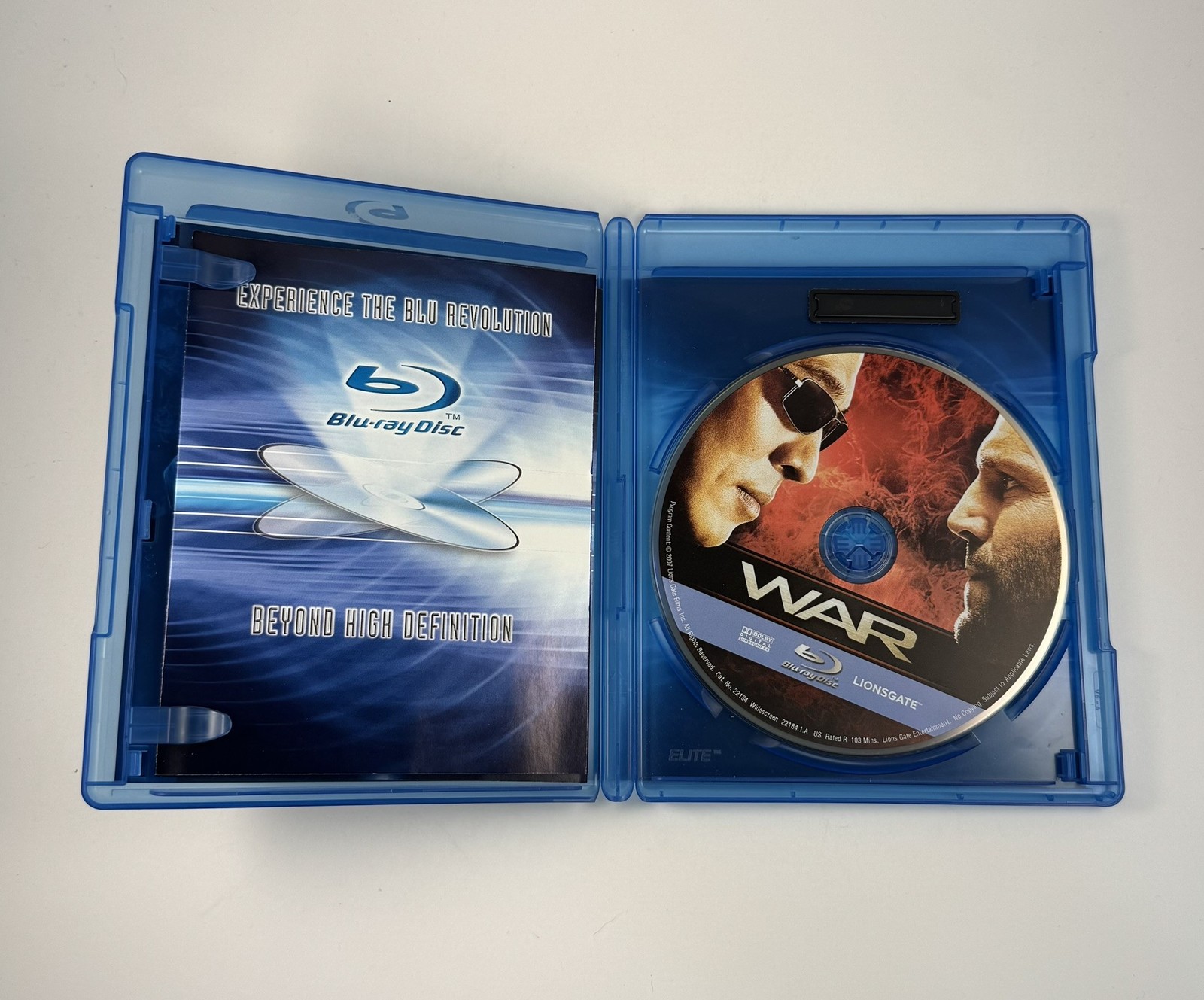 War Blu-ray | Starring Jet Li and Jason Statham | 1080p High Definition