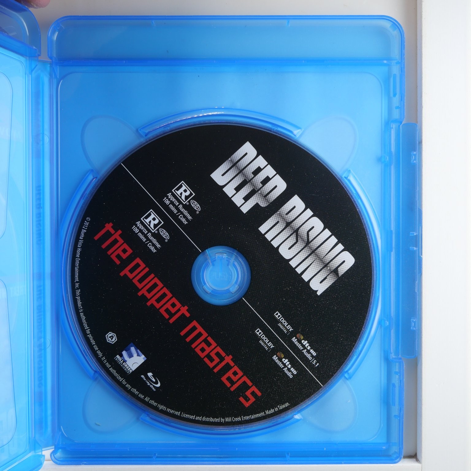 Deep Rising / The Puppet Masters Blu-ray 2013 Double Feature Treat Williams