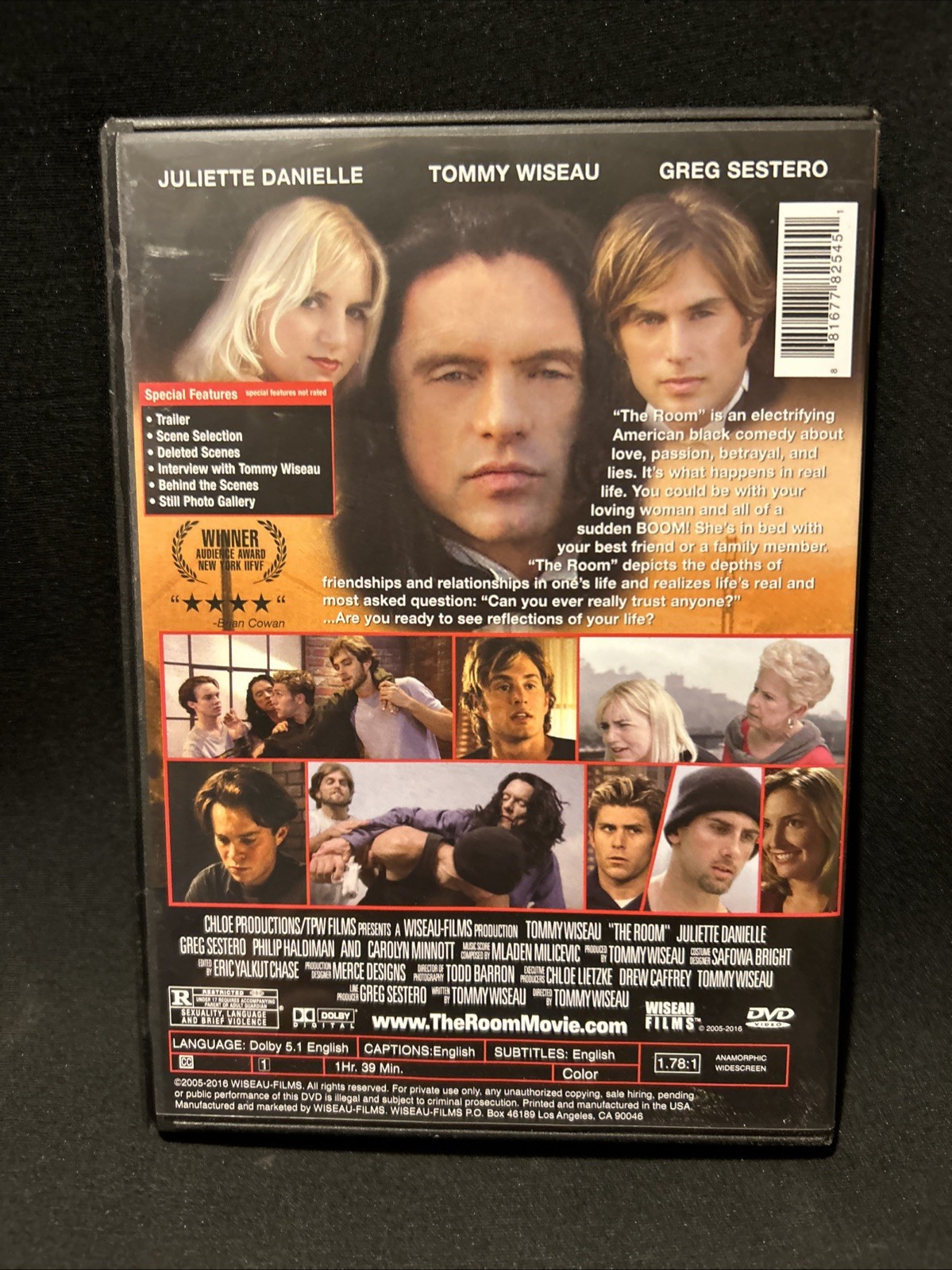 THE ROOM 2005 DVD TOMMY WISEAU GREG SESTERO WISEAU-FILMS OOP Cult Comedy