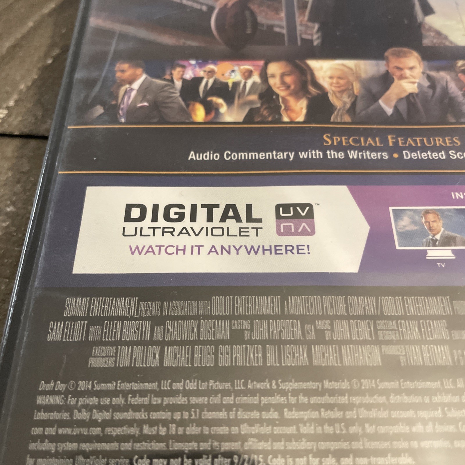 Draft Day (DVD, 2014) BRAND NEW!!! SEALED!!! Kevin Costner, Jennifer Garner