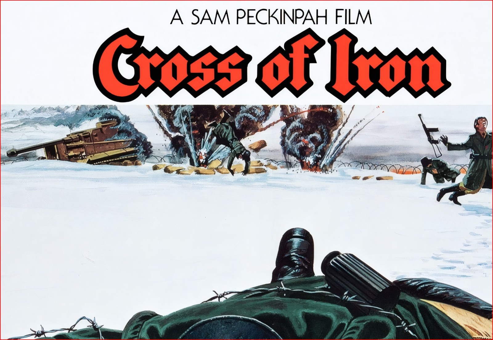 Cross of Iron – 1977 War / Action Film Restored 27.2″ x 41″ US One Sheet