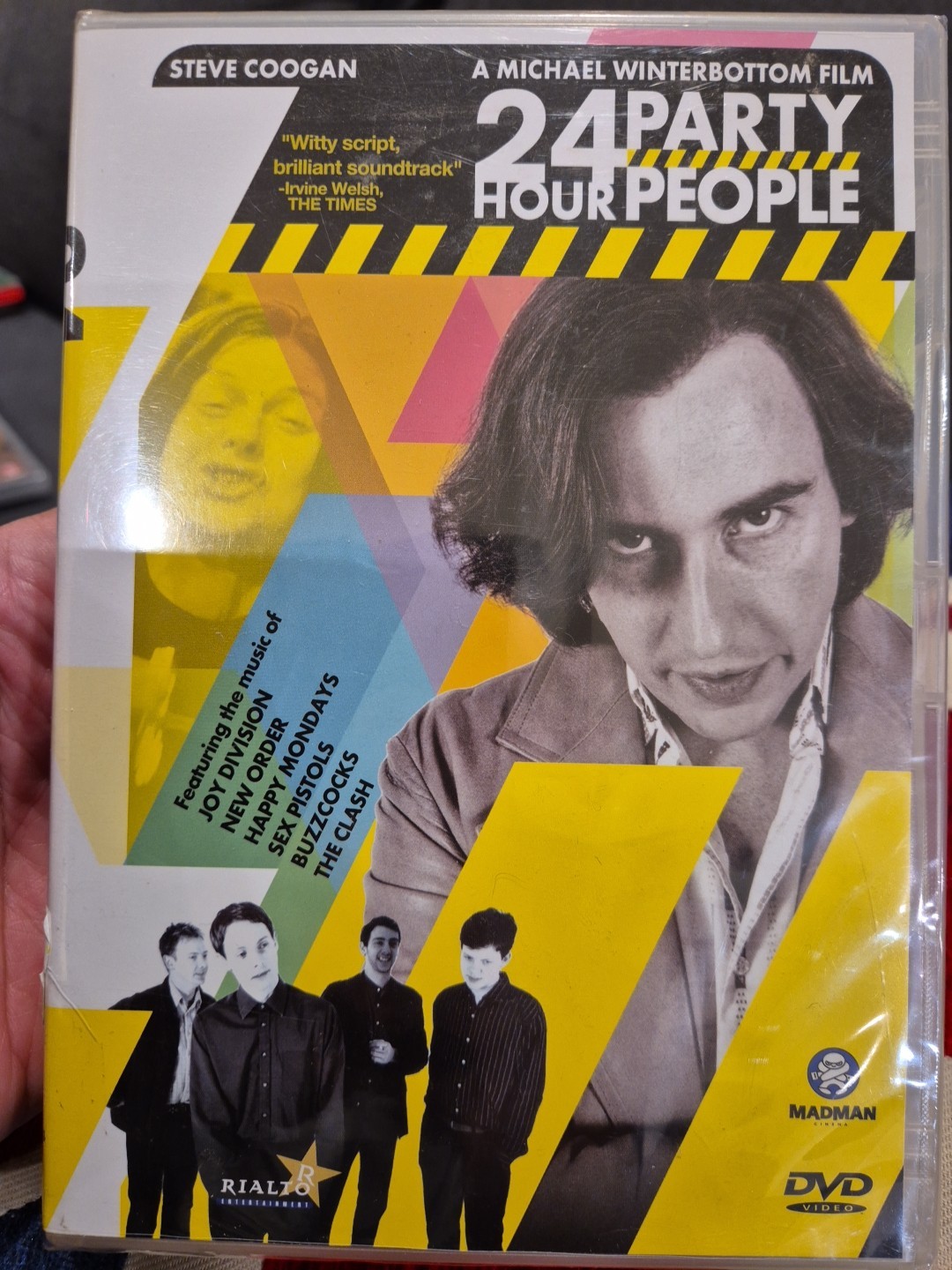 24 HOUR PARTY PEOPLE DVD A MICHAEL WINTERBOTTOM FILM STEVE COOGAN & LENNIE JAMES