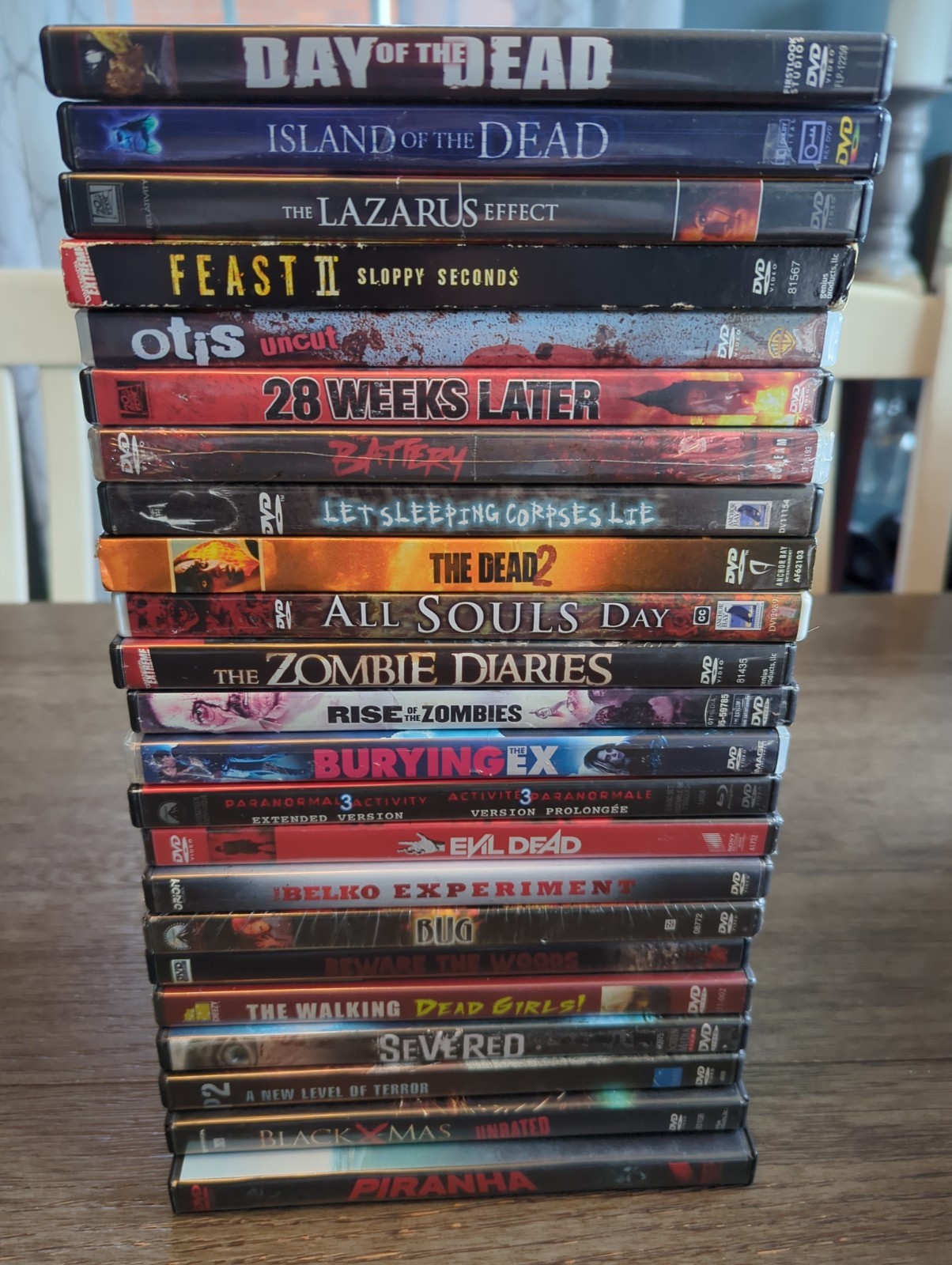 HORROR ZOMBIE DVD Lot of 23 Movies 28 Weeks Diaries Day Of Dead Feast Romero ++