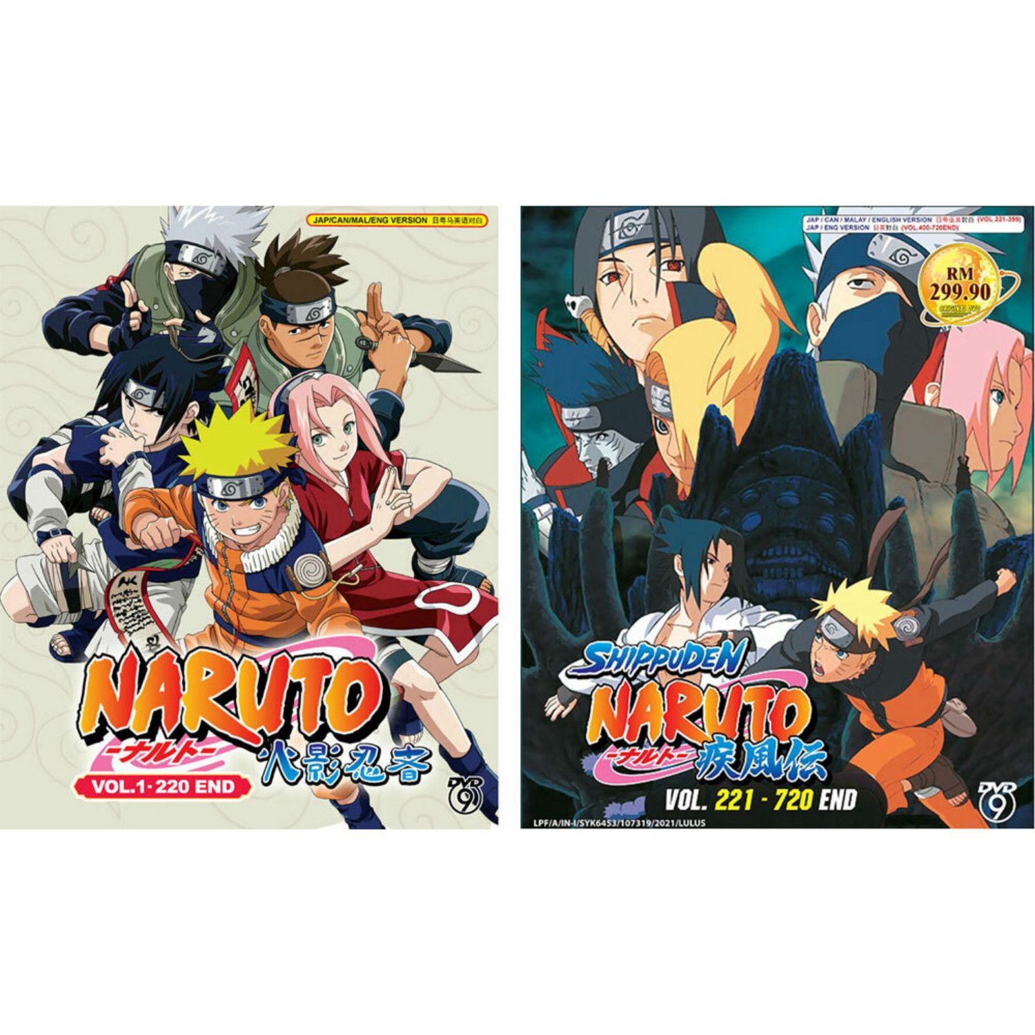 DVD Anime Naruto Shippuden Vol. 1-720 END Complete Series English Dubbed NEW