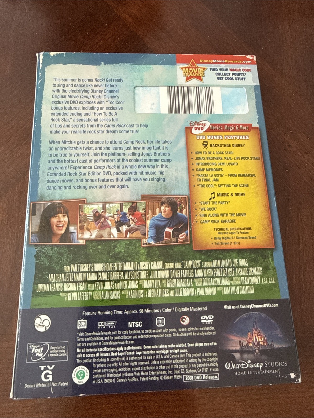 Camp Rock (Extended Rock Star Edition) (DVD, 2008) Sleeve/Jacket Included